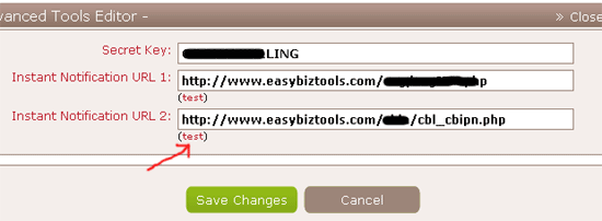 ClickBank IPN URL